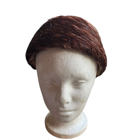 1950s Rosenbergs Feather Pillbox Hat w/Original‎ Hat Box - Picture 4 of 7